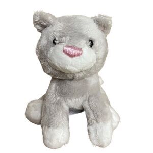 Gund Animal Chatters Gray and Kitten No Sound no tag Stuffed Animal Plush